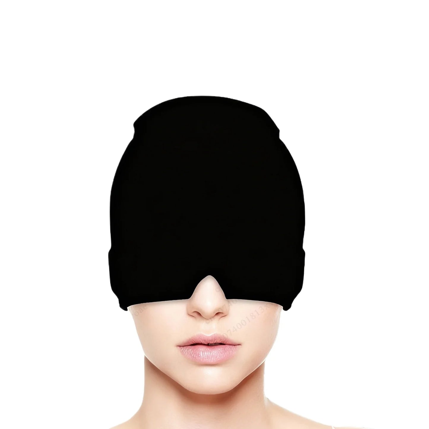 Relief Migraine Relief Cap Gel Ice Cap Single Layer Headgear Ice Pack Headgear Relief Pain Stretchable Compress Hood Eye Mask